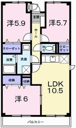 ファミール・サンフジの物件間取画像